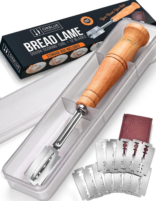 Orblue Bread Lame, Dough Scoring Tool with 12 Blades