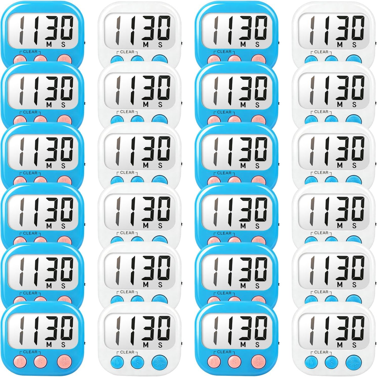 Digital Timer for Kids Classroom Timers for Teachers Blue Green