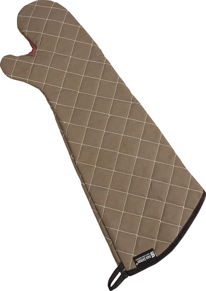 Oven Mitts, San Jamar BestGuard, Professional Grade, 15", Pair, Black
