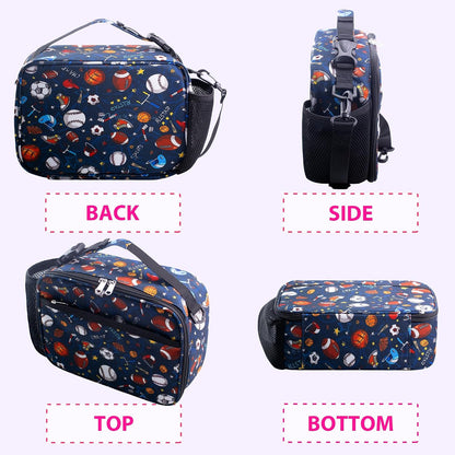RLGPBON Kids Lunch Bag,Insulated Lunch Box for Girls,Lunch Bag Toddler Teen,School Daycare Cute Travel bags