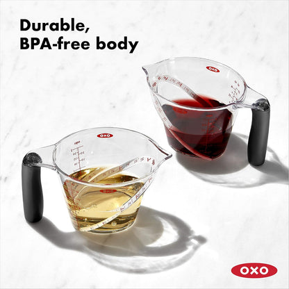 OXO Good Grips 3-Piece Angled Measuring Cup Set & Good Grips Mini Angled Measuring Cup
