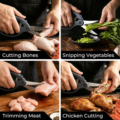 Linoroso Poultry Shears with Magnetic Holder Kitchen Shears Heavy Duty