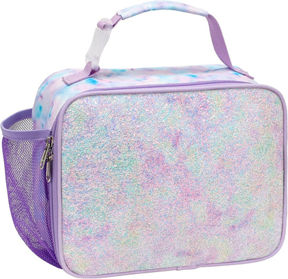Kids Lunch Bag Boys - Insulated Kids Lunch Box Reusable Lunchbox with Water Bottle Holder Toddler Lunch Tote Bag for School Daycare, Black Dino Fossil