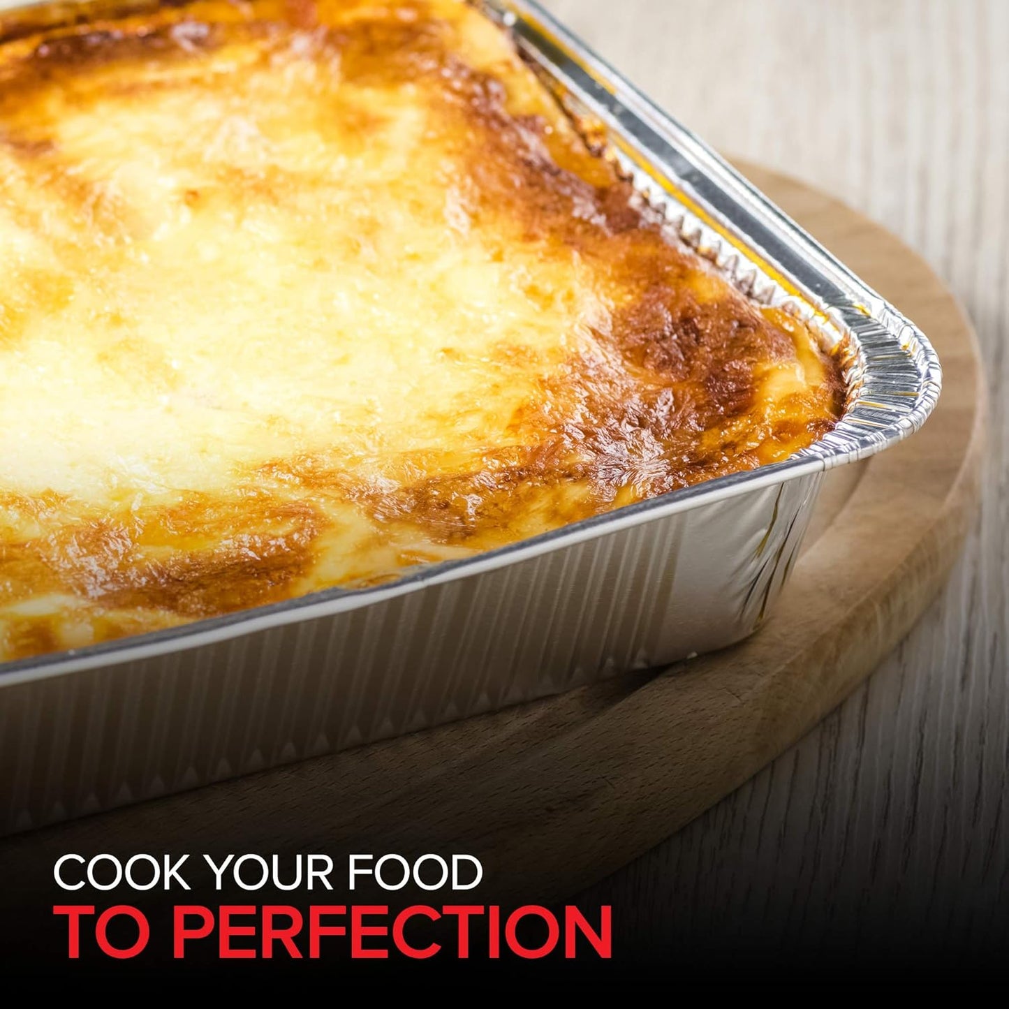 Stock Your Home Aluminum Pans 8x8 Disposable Foil Pans (20 Pack) - 8 Inch Square Pans - Tin Foil Pans Great for Cooking, Heating, Storing, Prepping Food