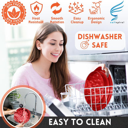 Chicken Shredder Tool Twist Large – 10.2 Inch Non Slip Meat Shredder with Removable Tray- BPA Free, Dishwasher Safe, Heat Resistant Chicken Breast Shredder with Handle & Serving Tong