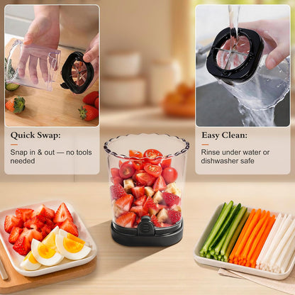 Fruit Slicer Cup 4 (6) Slice Blade Detachable Perfect Salads Sushi Pink