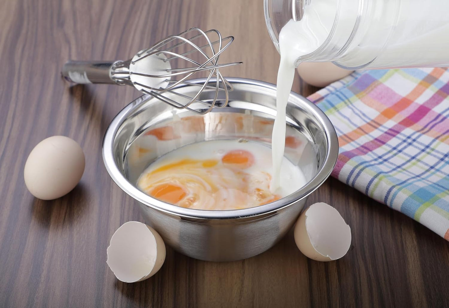 AVADOR Set of 6 Premium Stainless Steel Mixing Bowls Set, Easy To Clean, Space Saving Nestable Design, Great for Cooking, Baking, Prepping (0.75qt, 1.5qt, 3qt, 4qt, 5qt, 8qt)