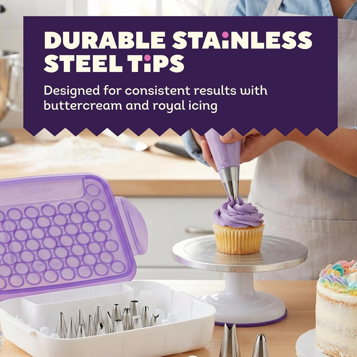 Wilton Master Cake Decorating Piping Tips Set, with Case