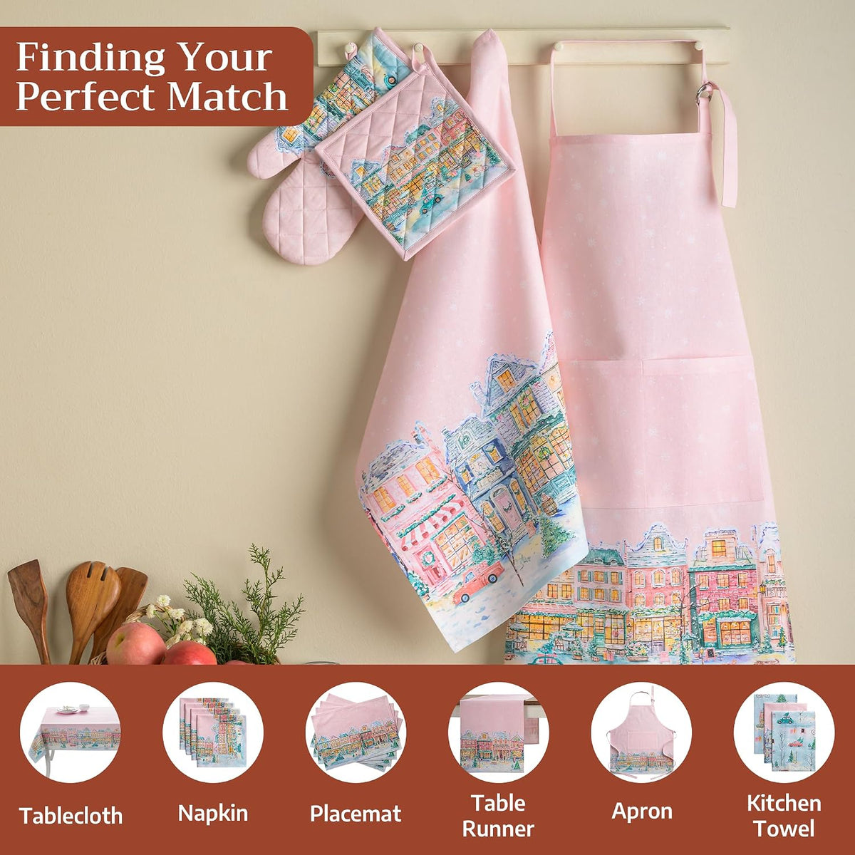 Maison d' Hermine Pot Holders 100% Cotton Potholders (8" x 8") - Colors A