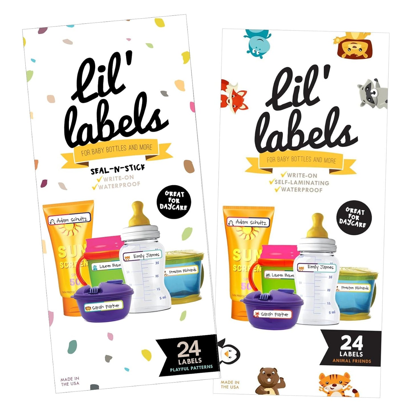 Removeable, Write-On Food Labels, Waterproof, Multipurpose, Freezer Safe, Self-Laminating Label, Dishwasher-Safe for Home Organization and Kitchen Labels (All-Purpose White), Made in The USA