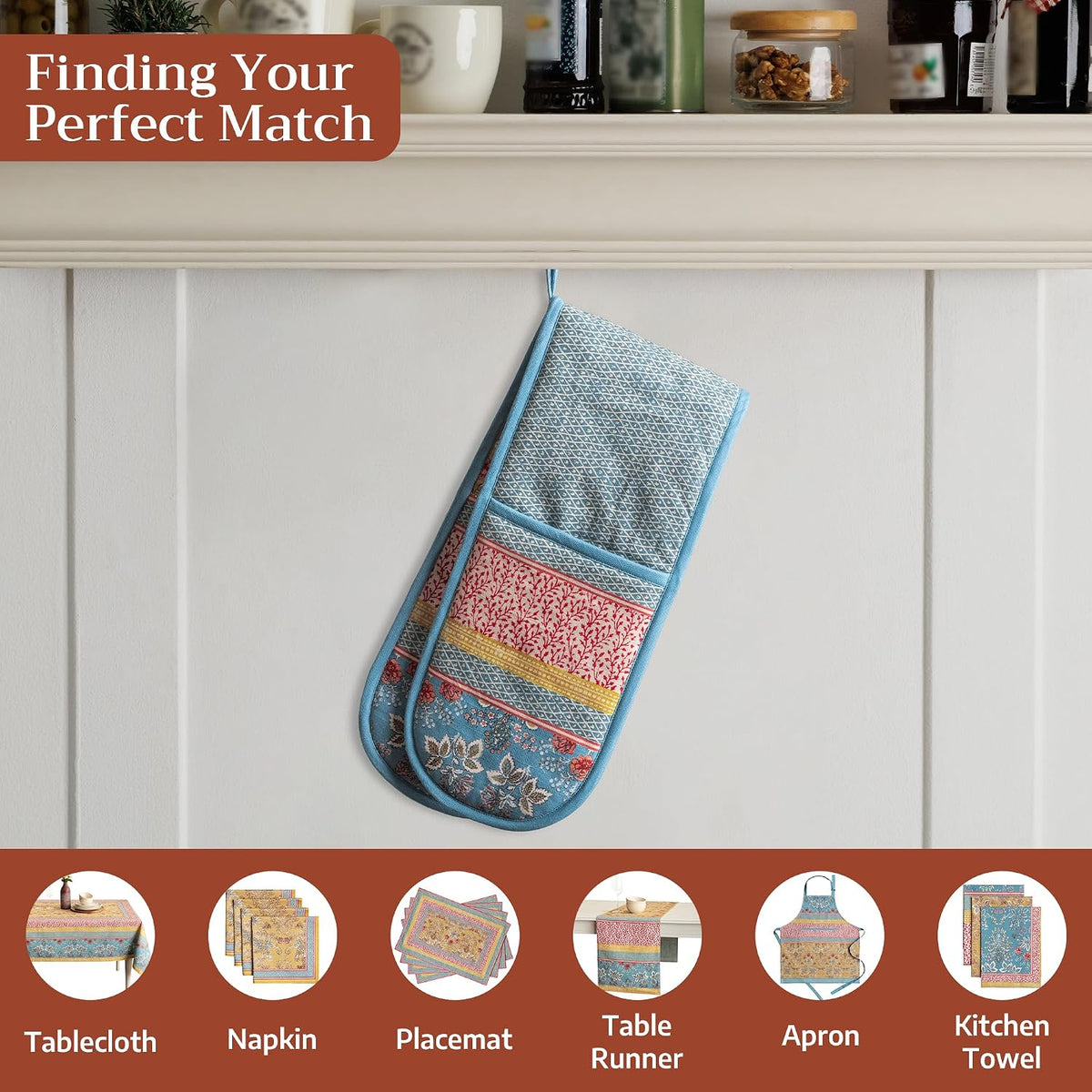 Maison d' Hermine Pot Holders 100% Cotton Potholders (8" x 8") - Colors A