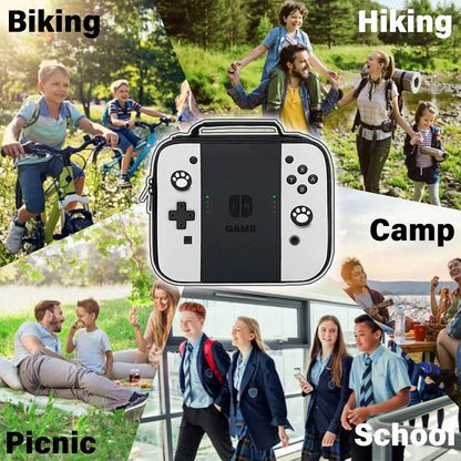 Game Lunch Bag for Boys Girls Gamer, Insulated Video Game Lunch Box for School Work Office Travel Picnic Hiking Beach, Waterproof Leakproof Portable Fits Most Bento Boxes