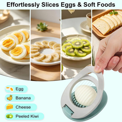 Egg Slicer for Hard Boiled Eggs, Uniform Thin Soft Food Cutter