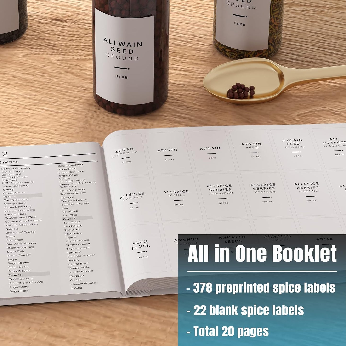 Neatsure 284 Pantry Labels with 112 Expiration Date Labels for Food Containers, Preprinted Stickers Booklet for Storage Bins, Minimalist Kitchen Labels for Organizing