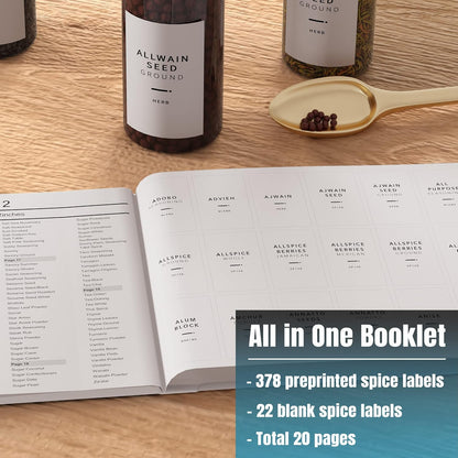 Neatsure 284 Pantry Labels with 112 Expiration Date Labels for Food Containers, Preprinted Stickers Booklet for Storage Bins, Minimalist Kitchen Labels for Organizing