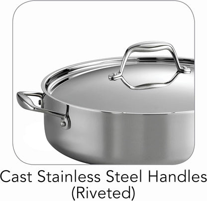 Tramontina Signature Stainless Steel Pasta Strainer Insert for Pot