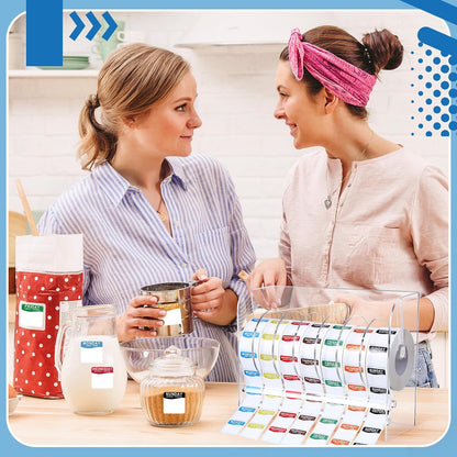 Resurhang 7000 Pcs Day of The Week Labels Food Labels with Adjustable Label Dispenser Monday Through Sunday Management Inventory Stickers Removable Weekly Self Adhesive Date Dot Stickers (Square)