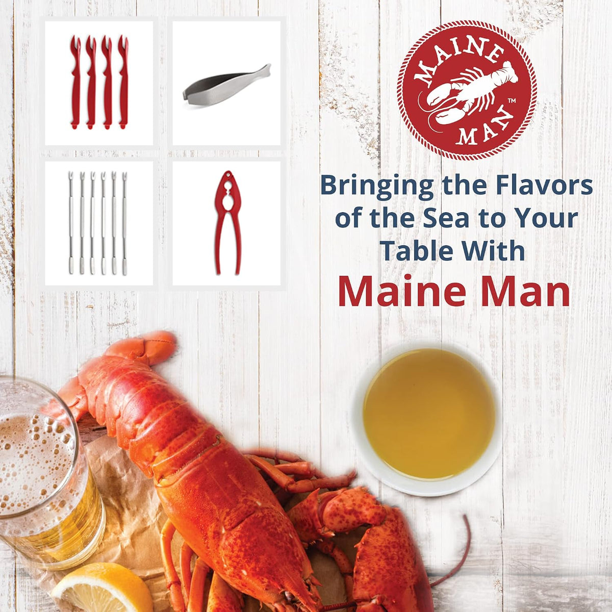 Maine Man Fish Bone Tweezers, 18/8 Stainless Steel