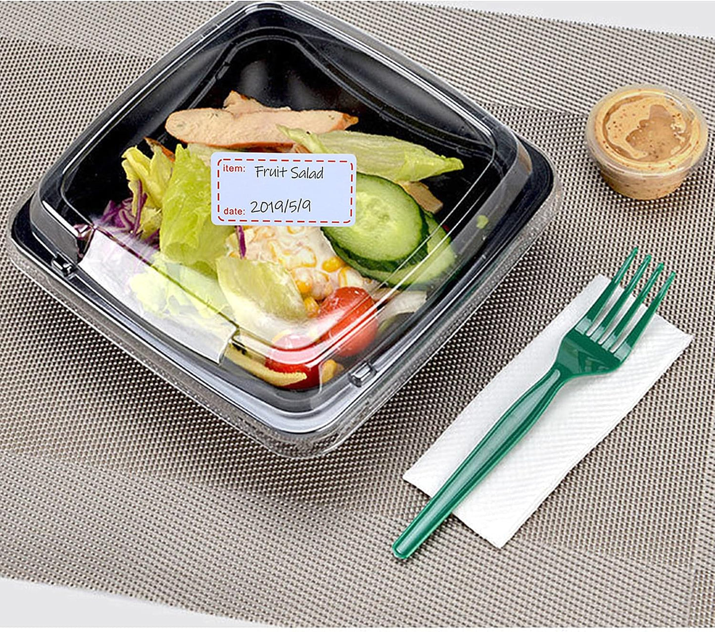 500pcs 1x2 Inch Removable Shelf Life Labels for Food Rotation Use by Food Preparation Stickers Expiration Prep Date Total 500 Labels Per Roll (Black)