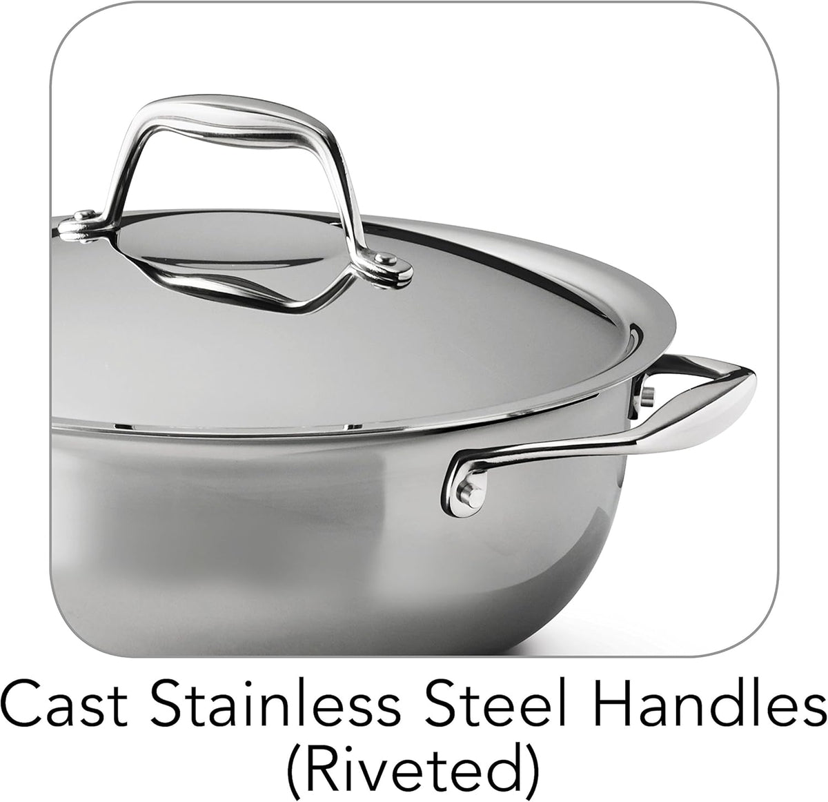 Tramontina Signature Stainless Steel Pasta Strainer Insert for Pot