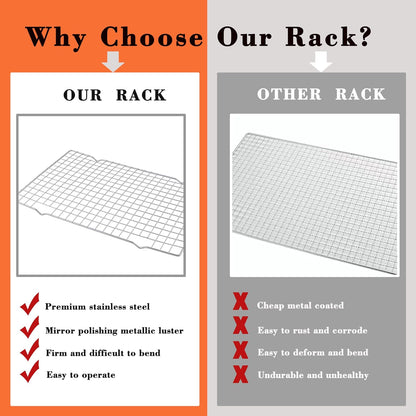 Cooling Racks for Cooking and Baking, Suitable for 10" x 15" Sheet Pan