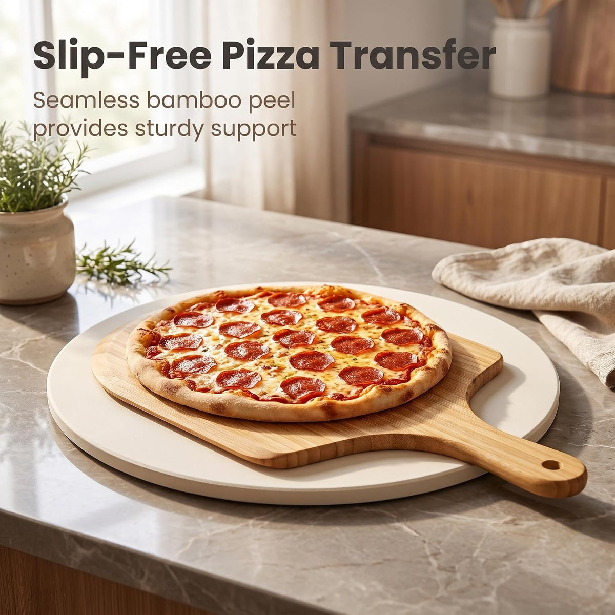 16" Pizza Stone for Oven & Grill | Crispy Crust Baking