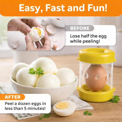 The Negg Boiled Egg Peeler - White