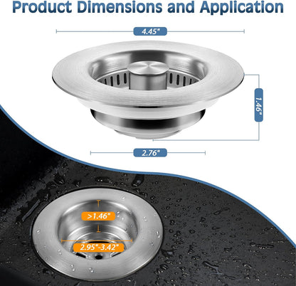 TGOSOMT Kitchen Sink Drain Strainer Stopper