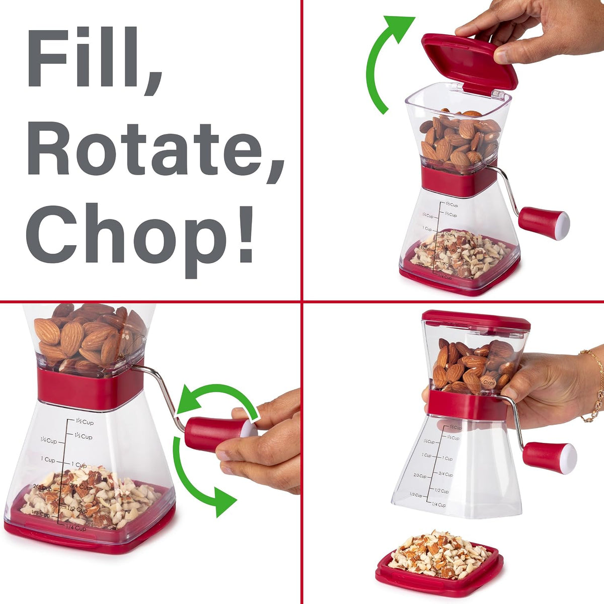 Progressive International Prepworks NUT Chopper, One Size (White)