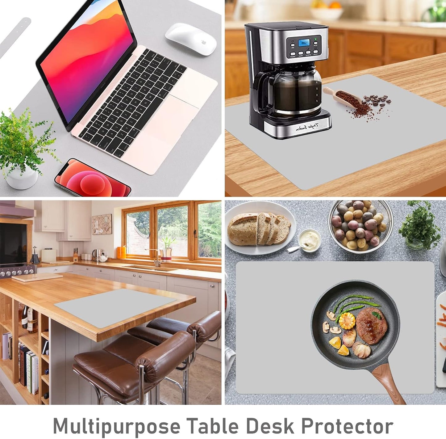 Webake Extra Large Silicone Mat For Countertop, Multipurpose Nonstick Heat Resistant Mat 23.6" x 15.7" for Baking, Rolling Dough, Fondant, Resin Expoxy, Craft, Jewerly (Red)