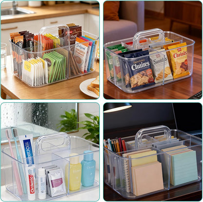 Drink Packet Organizer for Powdered Drink Mix,Powder Packets,Water Flavor Packet,Acrylic Water Flavor Packets Organization Container for Kitchen Cabinet, Pantry,Office, Snack Bar Organizer