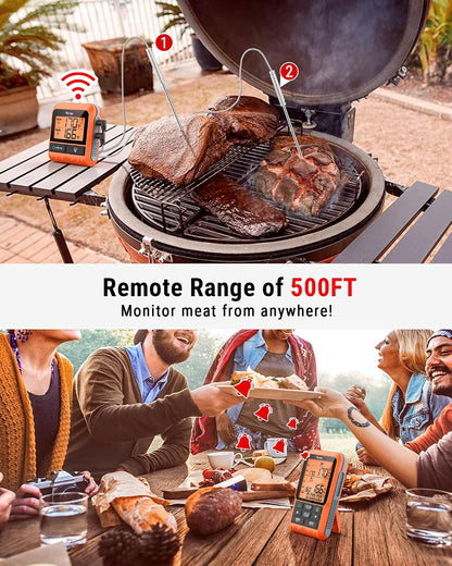 TempPro TempSync 1000FT Wireless Meat Thermometer for Grilling and Smoking