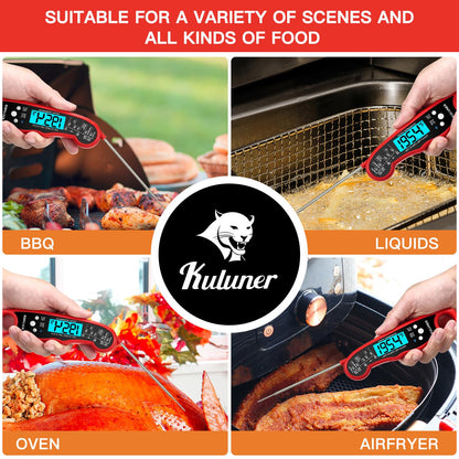 KULUNER Digital Instant Read Meat Thermometer for Cooking, Food,Grill