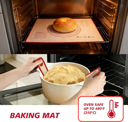 Bread Sling Set, Silicone Bread Sling with Pastry Mat, 3PCS