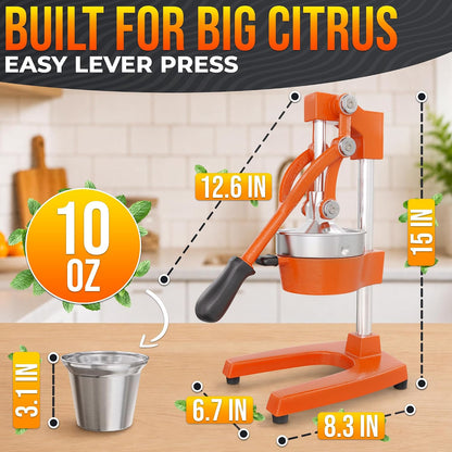 NADOBA Lemon Squeezer and Lime Squeezer, Max Extraction Citrus Hand Juicer