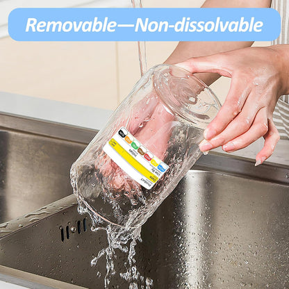 500 Pcs 1 inch X 2 inch Restaurant Quality Shelf Life Food Rotation Labels, Self-Adhesive Removable for Reusable Containers, Food Safety Date Sticker, Leftover Labels (1 * 2in-500pc-Yellow6)