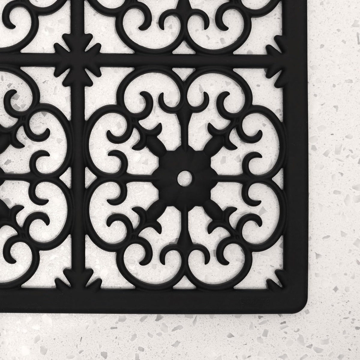 GASARÉ, Extra Large, Thick, Silicone Trivet for Hot Dishes, Pots, and Pans, Heat Resistant Mat for Countertop, Hot Pad for Kitchen, Easy to Clean, 16 x 12 x 3/8 Inches, White
