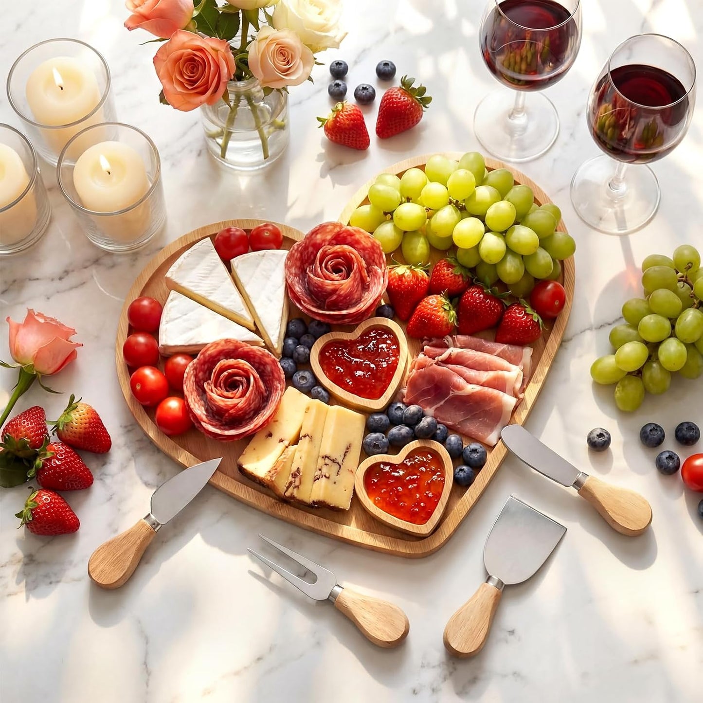 Weysat Butterfly Charcuterie Boards Set Large Butterfly Platter and Knife Set Cheese Fruit Cracker Charcuterie Boards Serving Tray Platter Plate for Baby Christening Wedding Bridal Shower Decoration
