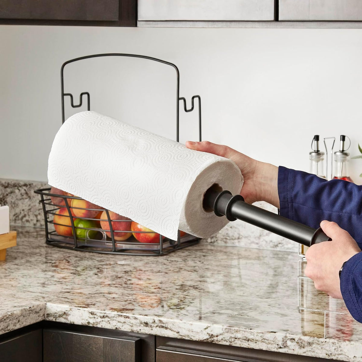Polder Countertop Storage Bin with Shelf