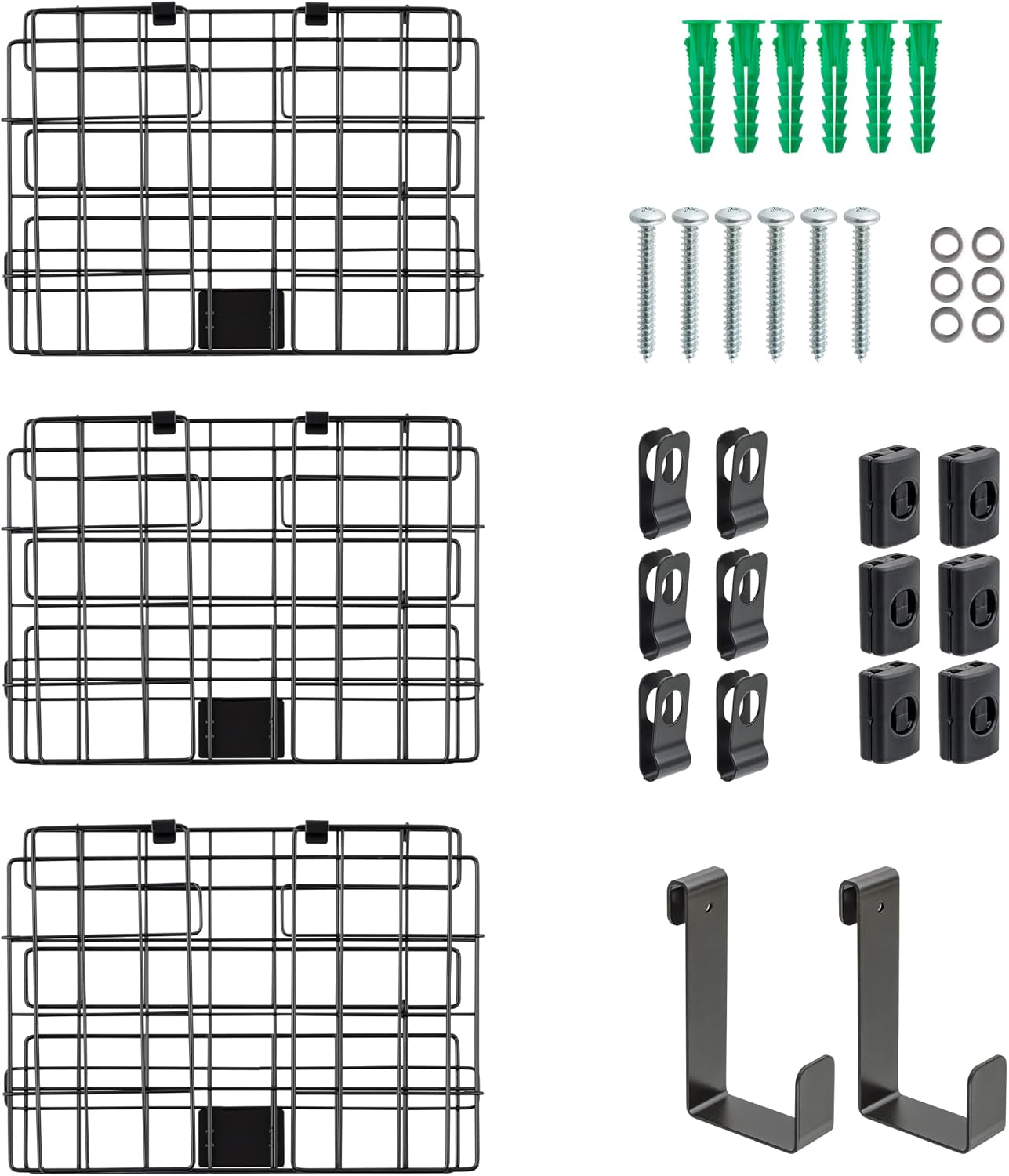 IRIS USA Wire Basket for Pantry Organizers and Storage, 2 Pack, Potato and Onion Storage, Easy Assembly, Stackable Storage Bins, Kitchen Cabinet Bathroom Shelf Organizers for Veggie, Fruit, Snack
