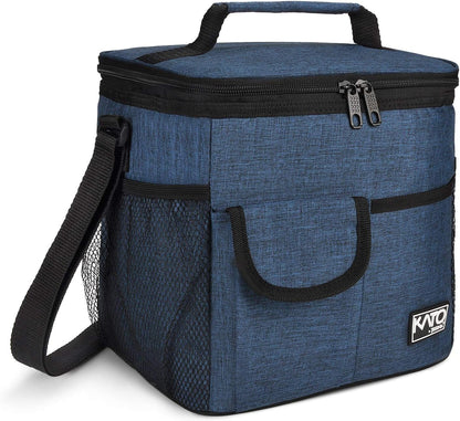 Tirrinia Insulated Lunch Bag for Women Men, Leakproof Lunch Box Containers for Adult, Work, School, Soft Lunchbox for Kids,Boys, Adult Cooler Bag for Picnic Hiking Beach,Charcoal