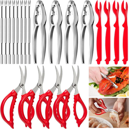 10 Pcs Seafood Tools Set, Crab Lobster Crackers