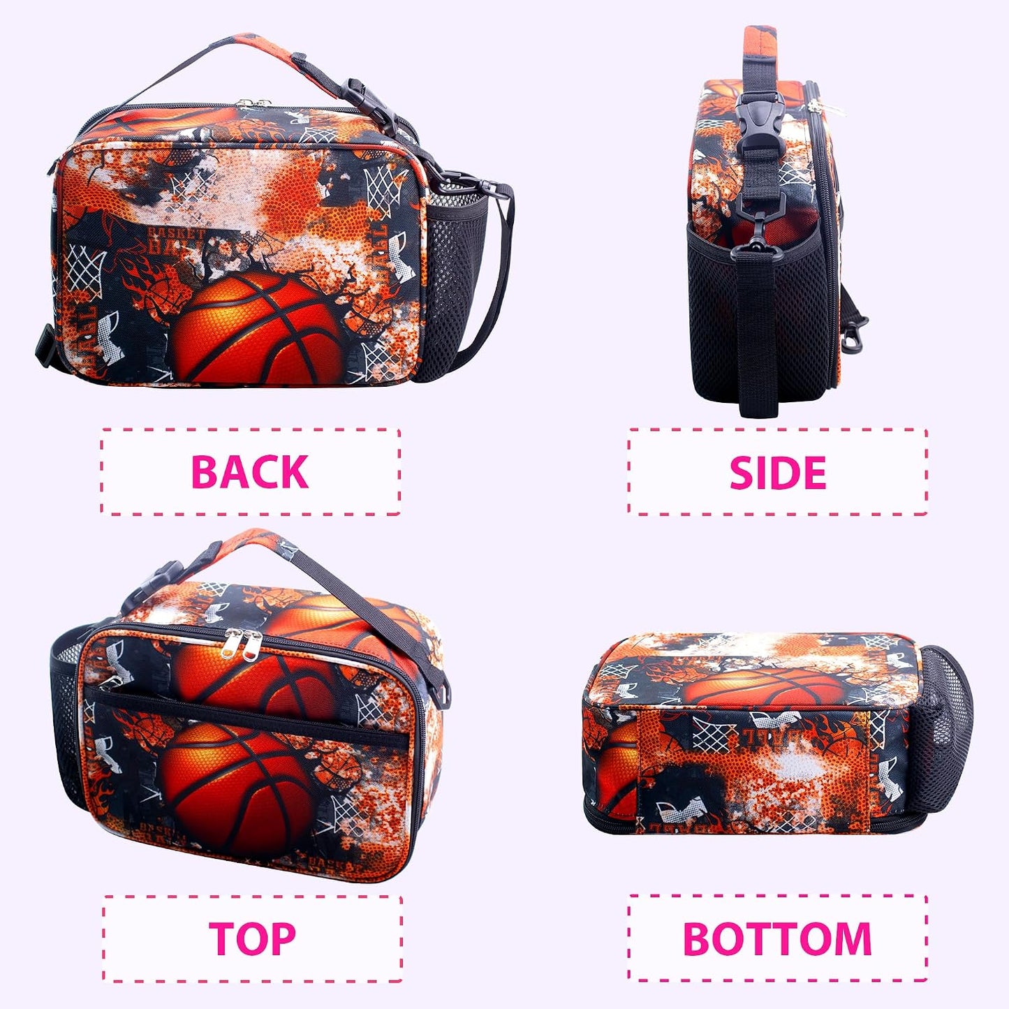RLGPBON Kids Lunch Bag,Insulated Lunch Box for Girls,Lunch Bag Toddler Teen,School Daycare Cute Travel bags