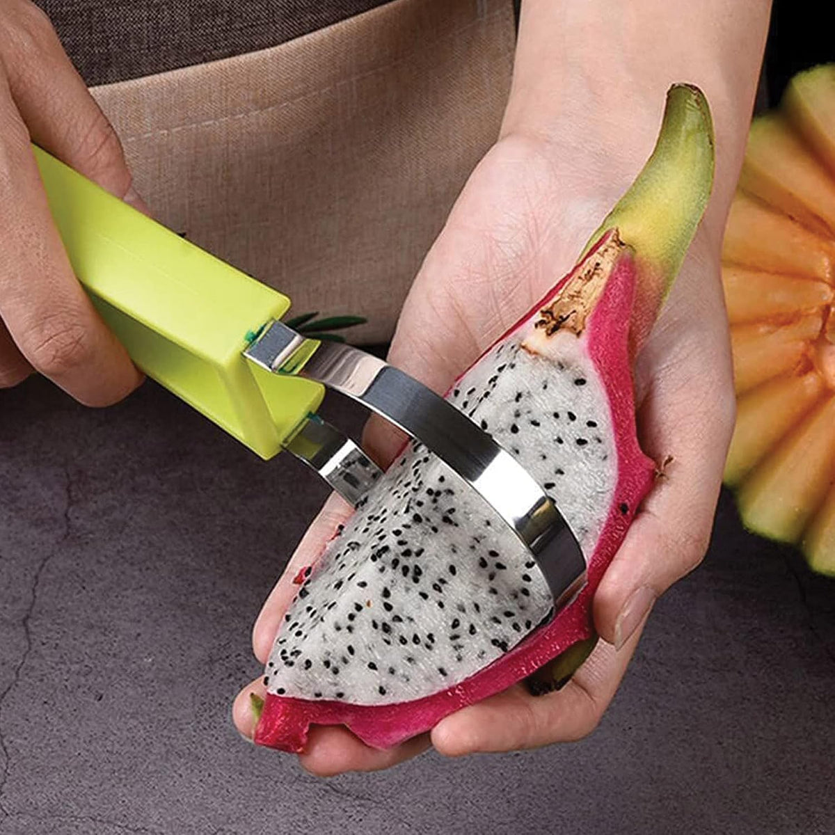 HIC Kitchen All-in-1 Avocado Tool, Stainless Steel Blade and Non-Slip Grip