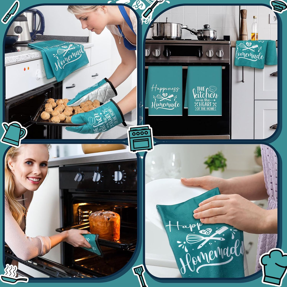 Sratte 6 Pcs Farmhouse Kitchen Decor Accessories Set
