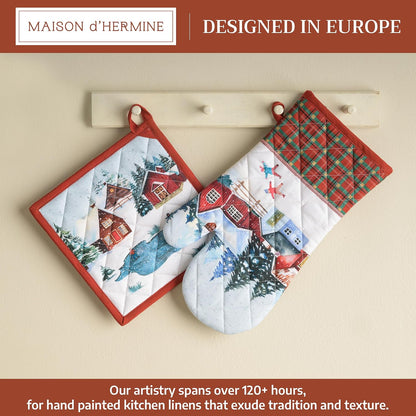Maison d' Hermine Pot Holders 100% Cotton Potholders (8" x 8") - Colors A