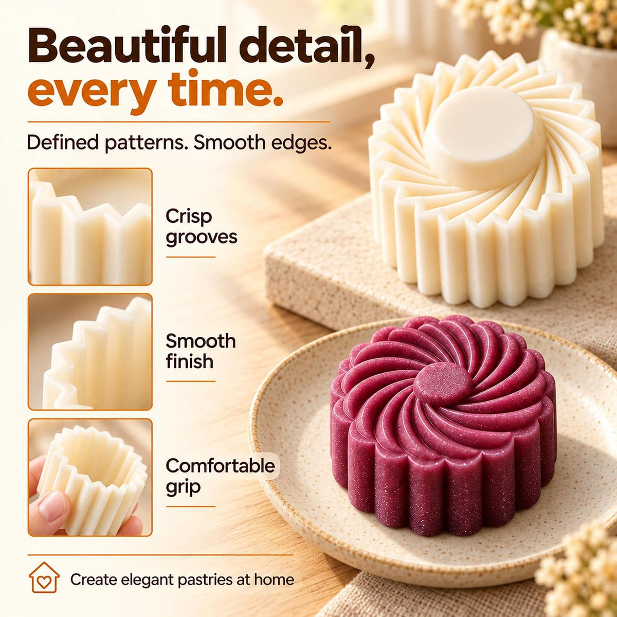 2027 New Thickened Creative Double-Ended Pastry Mooncake Cookie Molds