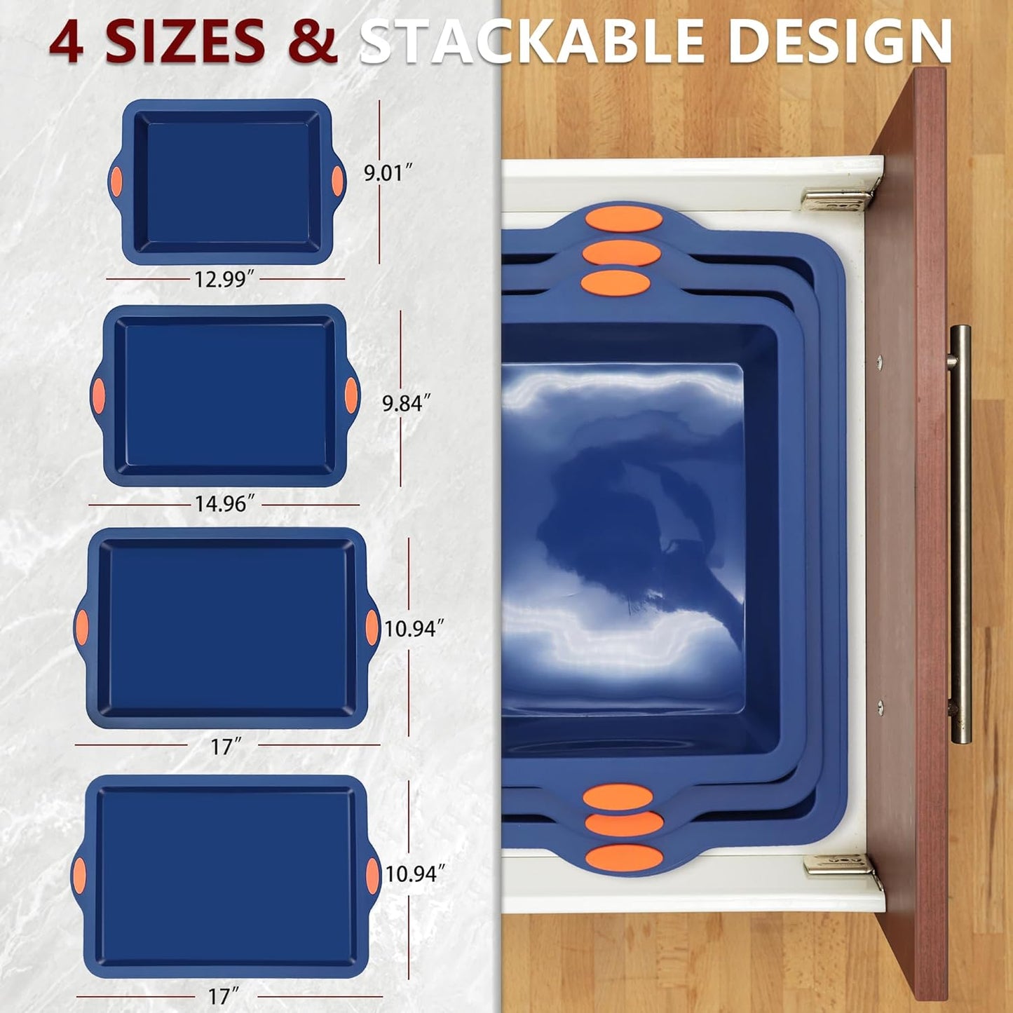 To encounter 2Pack Silicone Muffin Pan with Metal Frame, 12 Cup Regular Size Cupcake Pan, Non-Stick Baking Tray, Food Grade Baking Molds for Oven, Dishwasher Safe