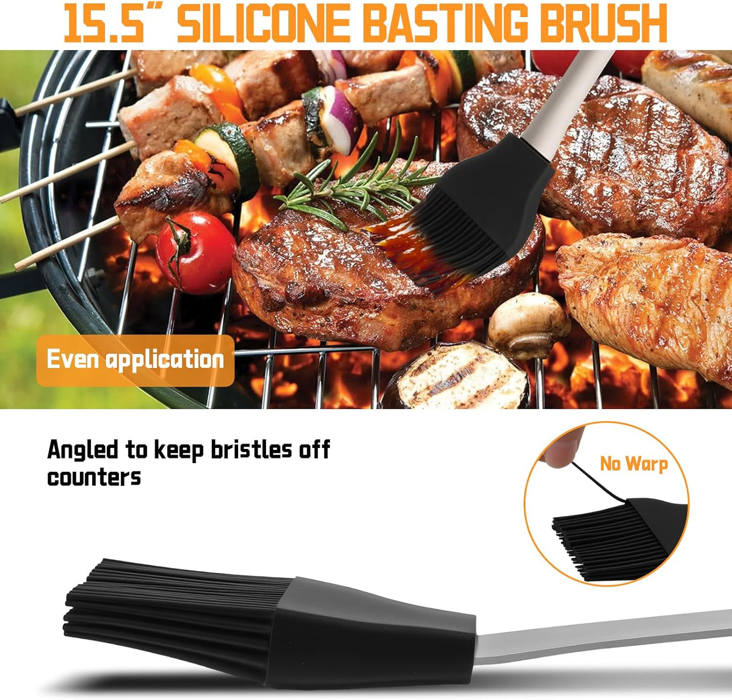 28PCS Stainless Steel BBQ Grill Accessories Set, Grilling Gifts for Men Birthday Father's Day, Portable Multifunction Grilling Utensils Tools Kit with Storage Bag for Outdoor Grill Camping BBQ Party