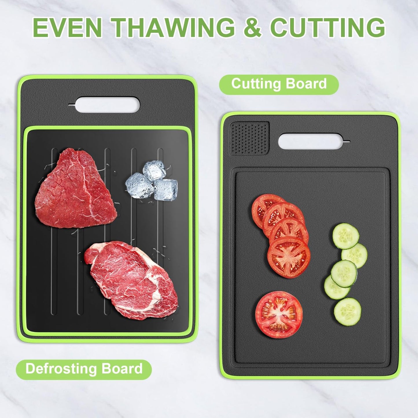 Grilling Prep and Serve Trays, 4 in 1 Stackable Stainless Steel BBQ Food Prep Trays with Cutting Board, Deep Marinating Container, Cooling Rack, Grill Pans BBQ Prep Tub, BBQ Accessories Gift